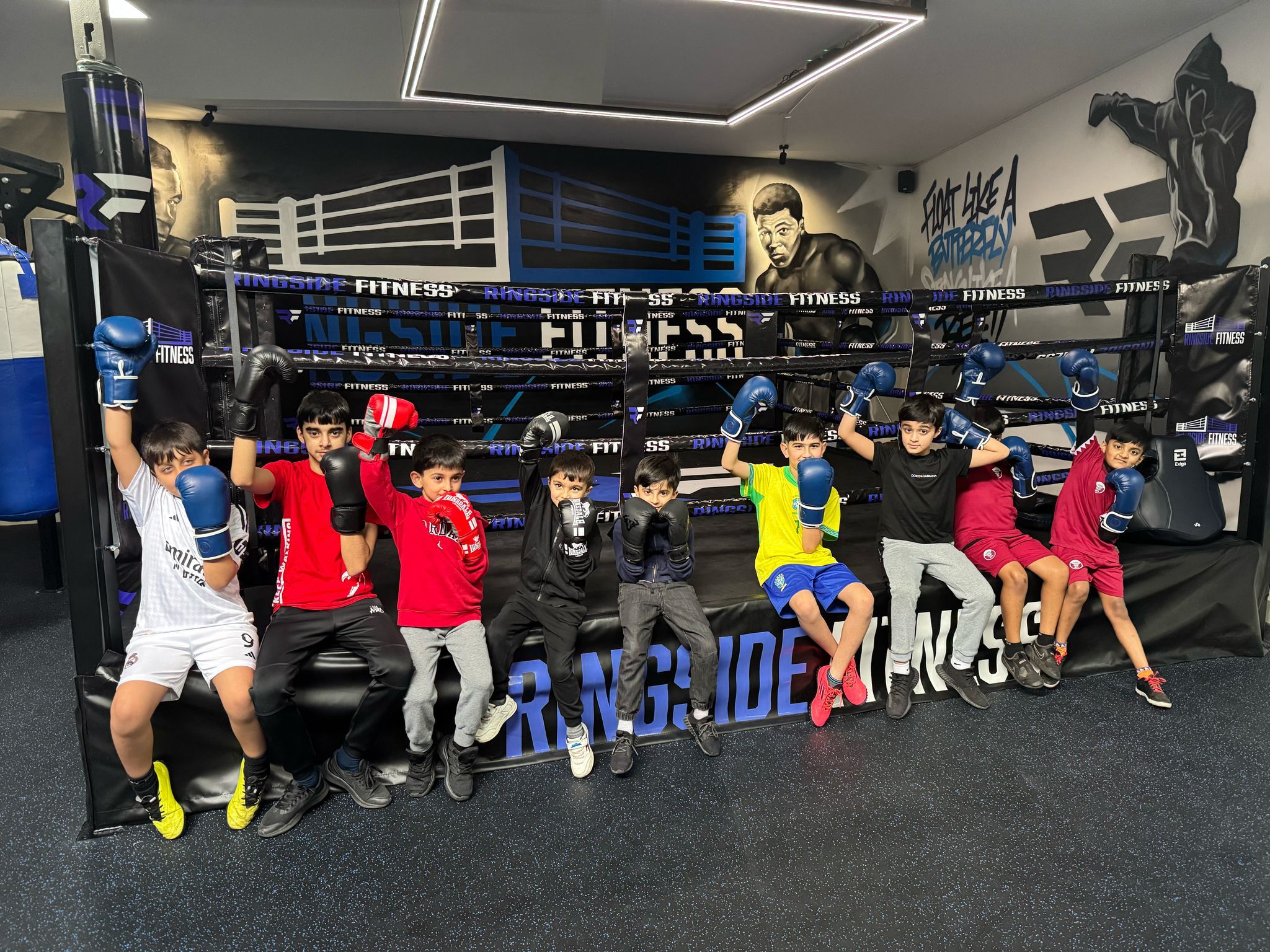 Junior members at Ringside Fitness gym